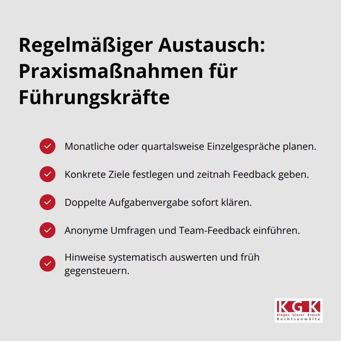 Checkliste mit fünf Maßnahmen für wirksame Teamkommunikation