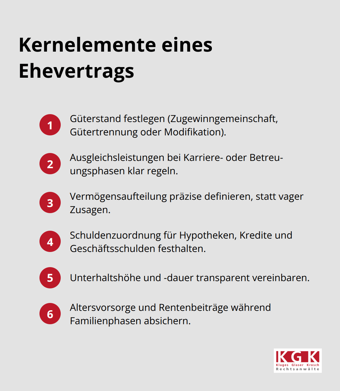 Wichtige Inhalte, die ein Ehevertrag in Deutschland regeln sollte - Ehevertrag Gestaltung Beratung