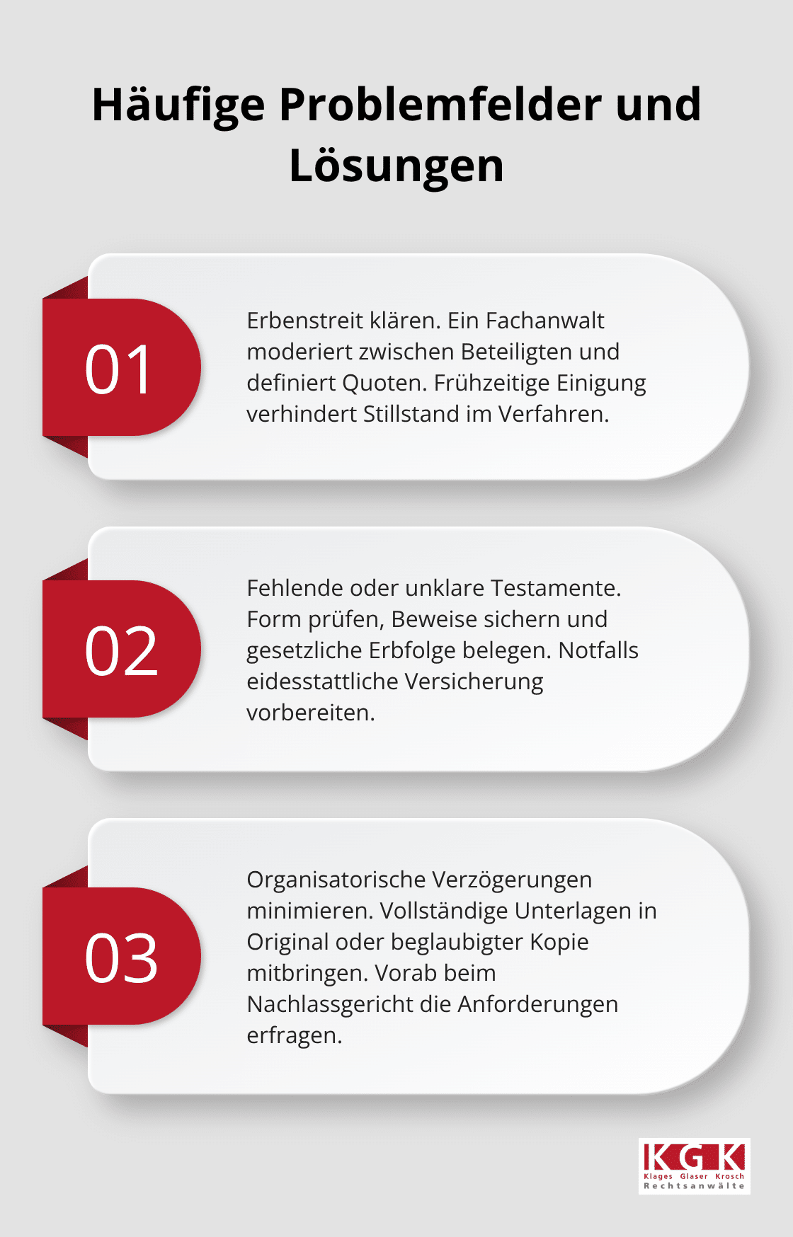 Drei zentrale Problemfelder im Erbscheinverfahren und wie Sie sie angehen