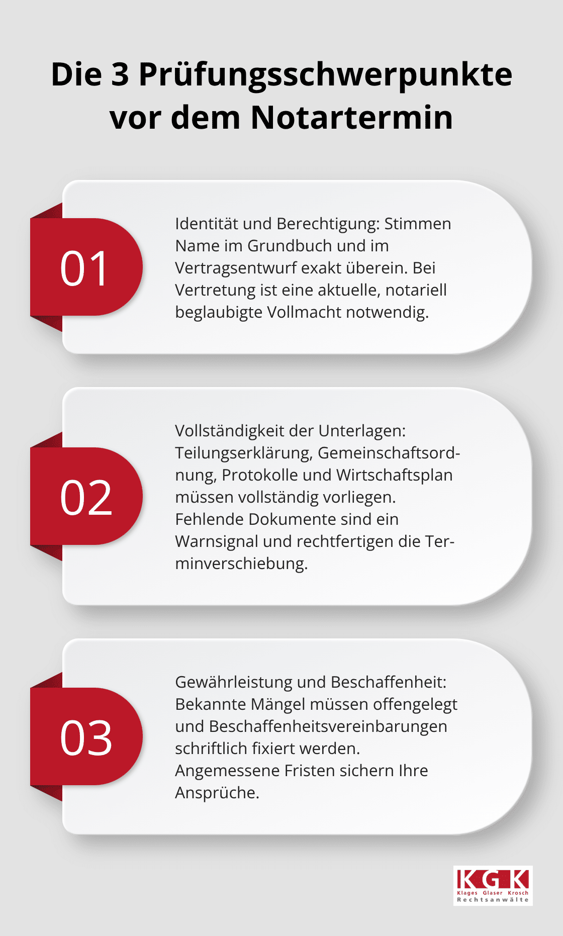 Drei zentrale Prüffelder für einen sicheren Kaufvertrag