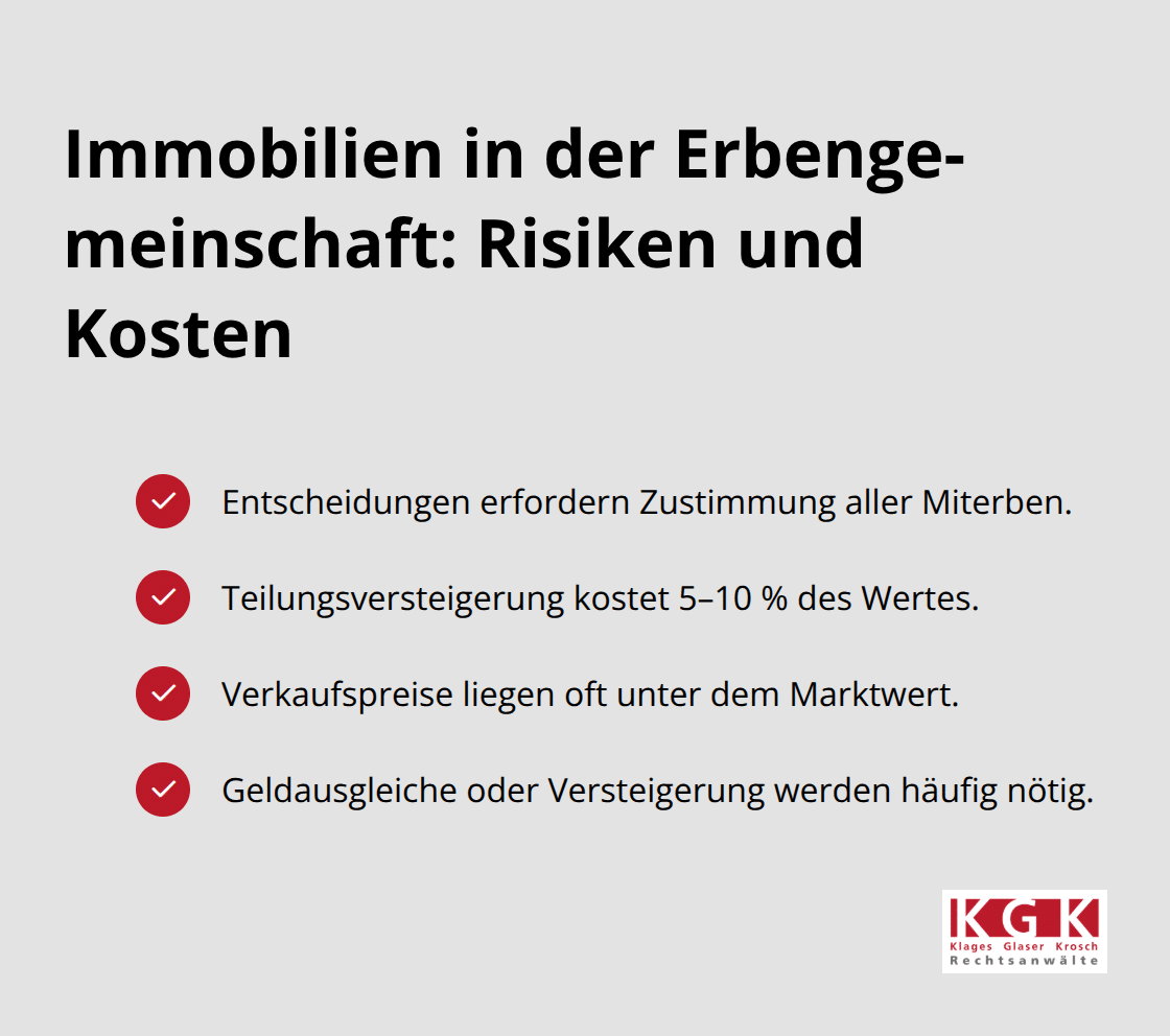Checkliste zu typischen Problemen bei Immobilien in Erbengemeinschaften - Vermächtnis Gestaltung Köln