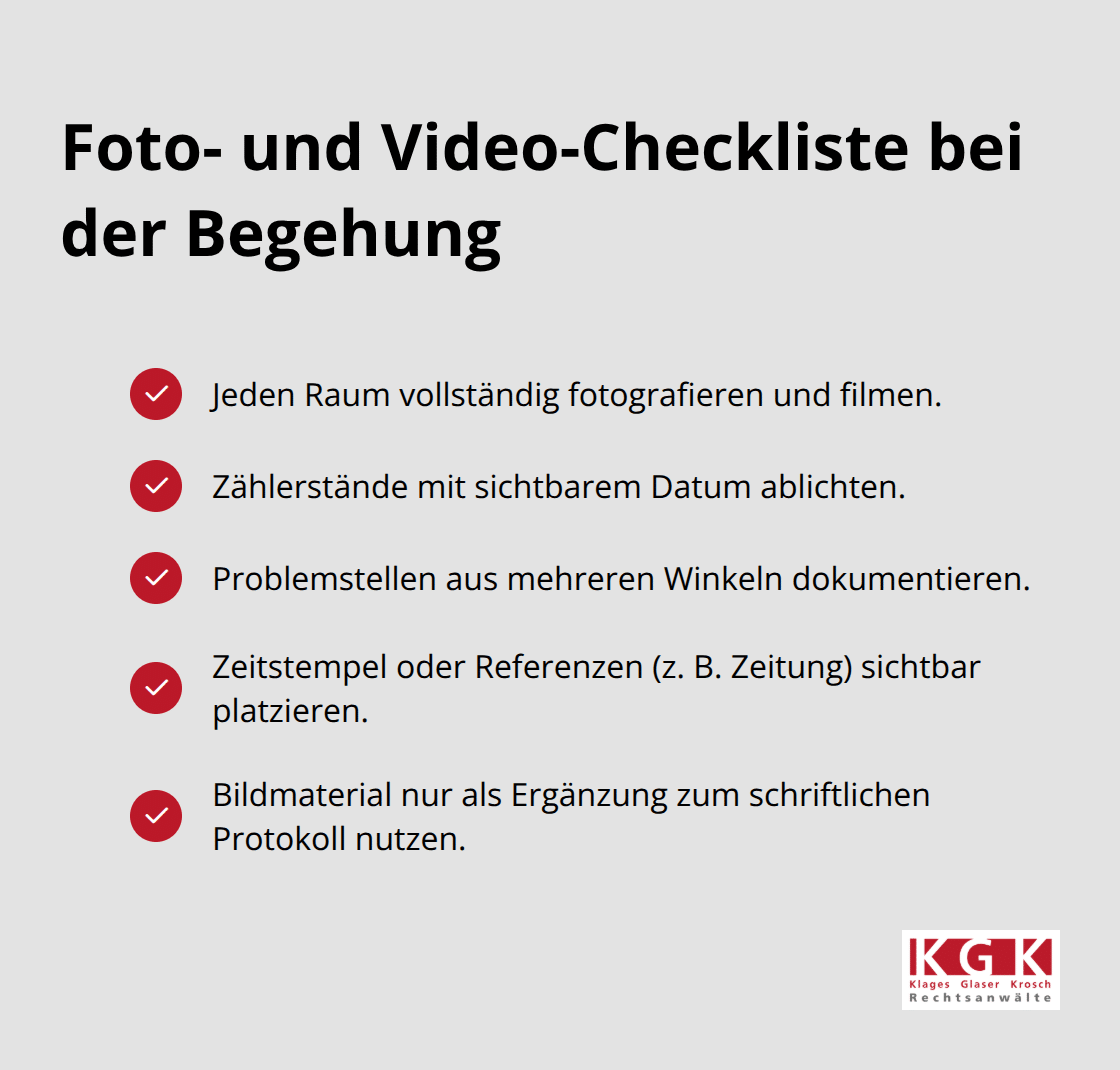 Checkliste mit Best Practices für Fotos und Videos zur Beweissicherung